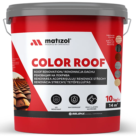 MATIZOL COLOR ROOF — Реноваційне покриття для скатних дахів