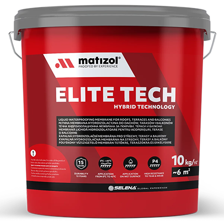 MATIZOL ELITE TECH — Гібридна гідроізоляційна мембрана для плоских дахів, терас та балконів