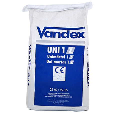 VANDEX UNI MORTAR 1 Z — Гідроізоляційний ремонтний розчин для водоочисних споруд 