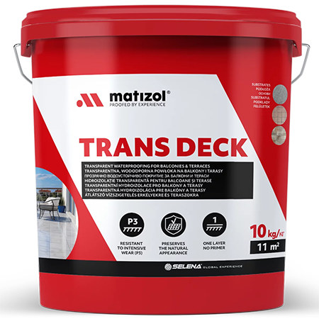 MATIZOL TRANS DECK — Прозоре покриття для реновації терас і балконів