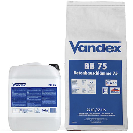 VANDEX BB 75 E Z — Еластичний гідроізоляційний розчин для водоочисних споруд